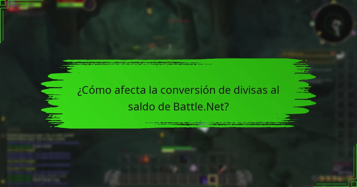 ¿Cómo afecta la conversión de divisas al saldo de Battle.Net?