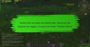 Redención de saldo de Battle.Net: Opciones de tarjetas de regalo, Compra en línea, Tiendas físicas